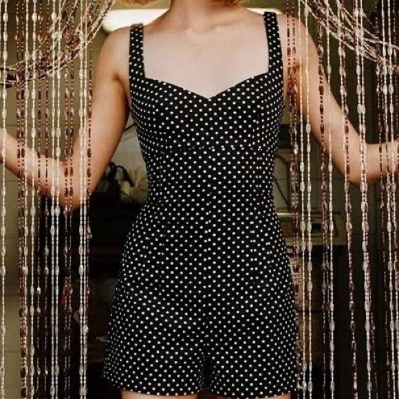 Zavier Oversized T-Shirt and Polka Dot Pants Set - White/Black